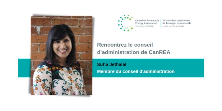 FAQ avec Suha Jethalal, membre du conseil d’administration de CanREA