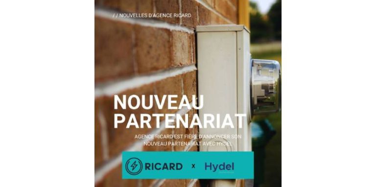Agence Ricard annonce un nouveau partenariat avec Hydel