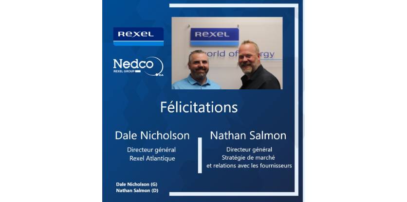 Deux promotions chez Nedco et Rexel Atlantic