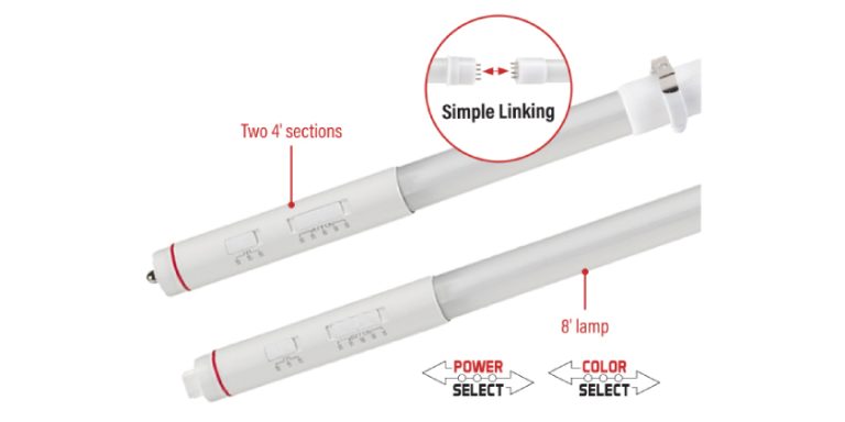 Keystone présente des tubes DEL innovants de 8 pieds avec Power & Color Select