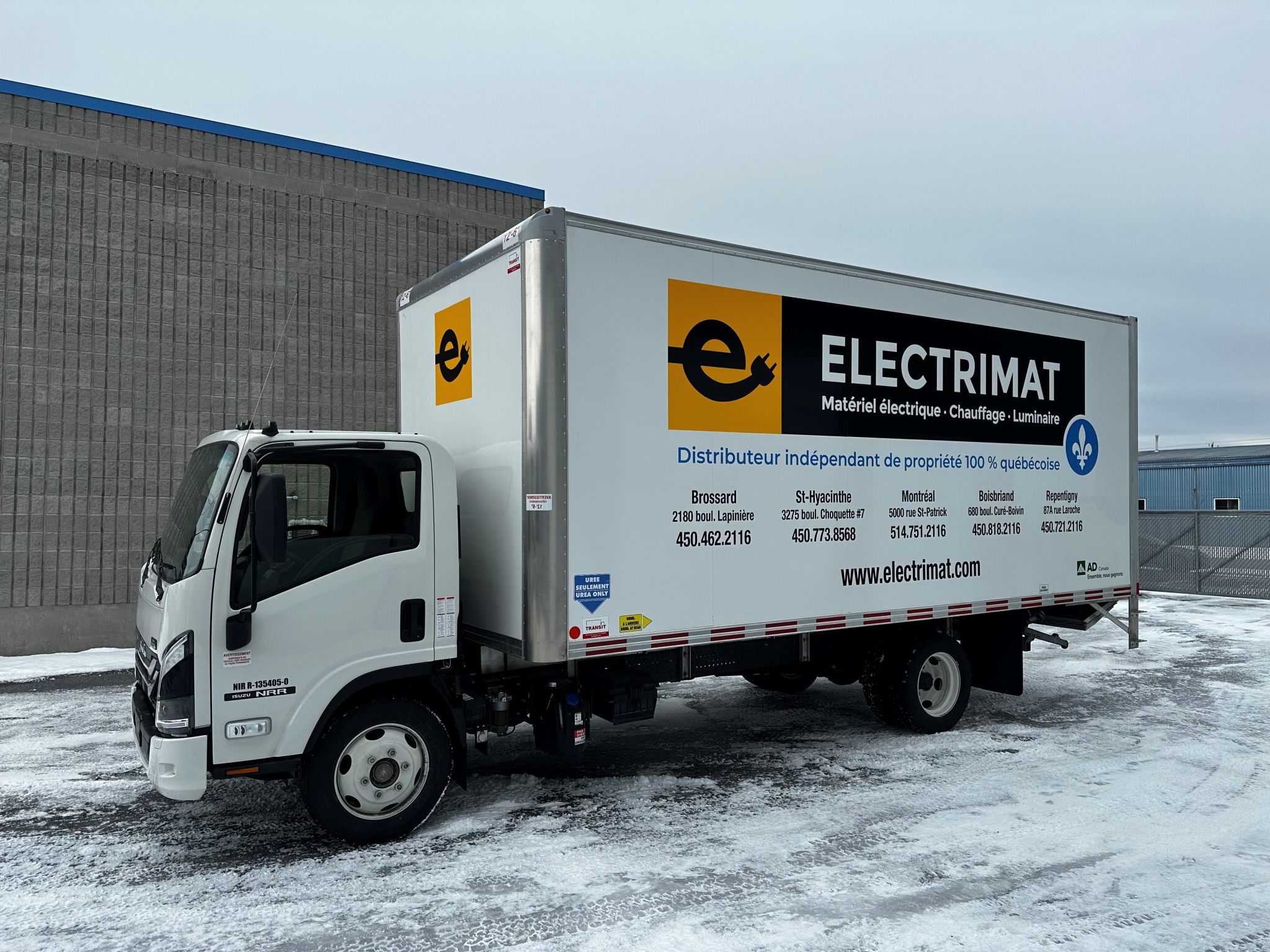 Electrimat lance ses nouveaux camions, fièrement 100 % québécois